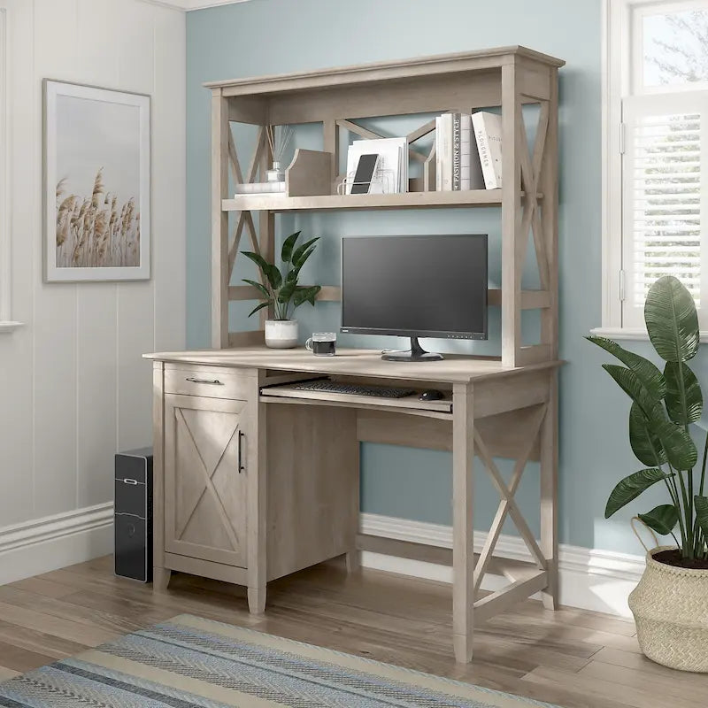 Petit bureau informatique 48W avec huche