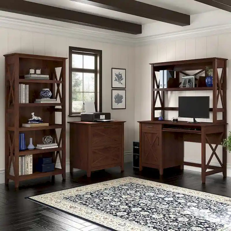 Petit bureau informatique 48W avec huche