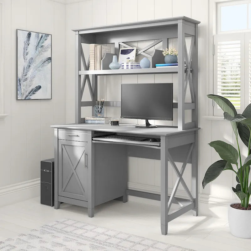 Petit bureau informatique 48W avec huche