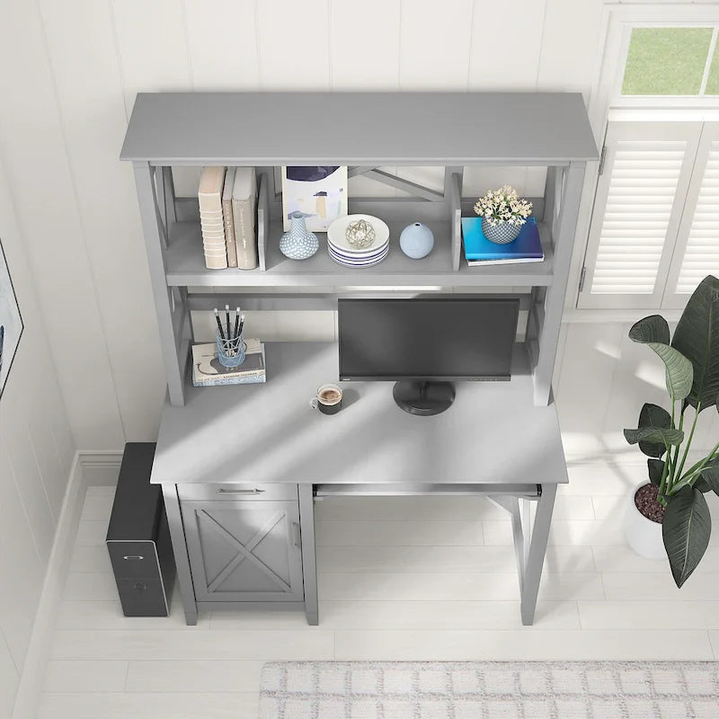 Petit bureau informatique 48W avec huche