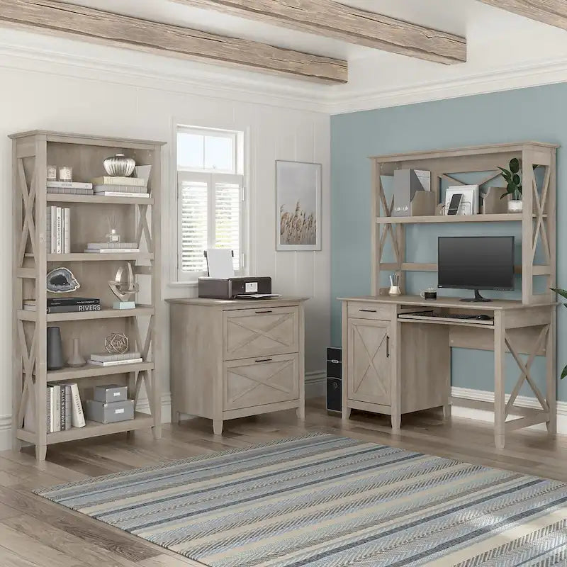 Petit bureau informatique 48W avec huche