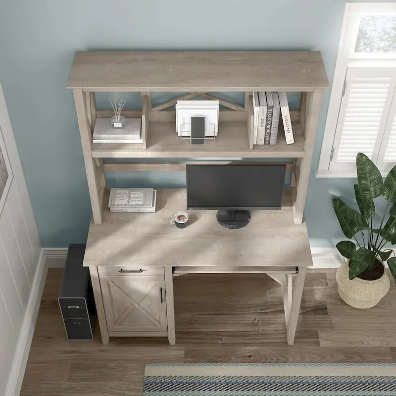 Petit bureau informatique 48W avec huche