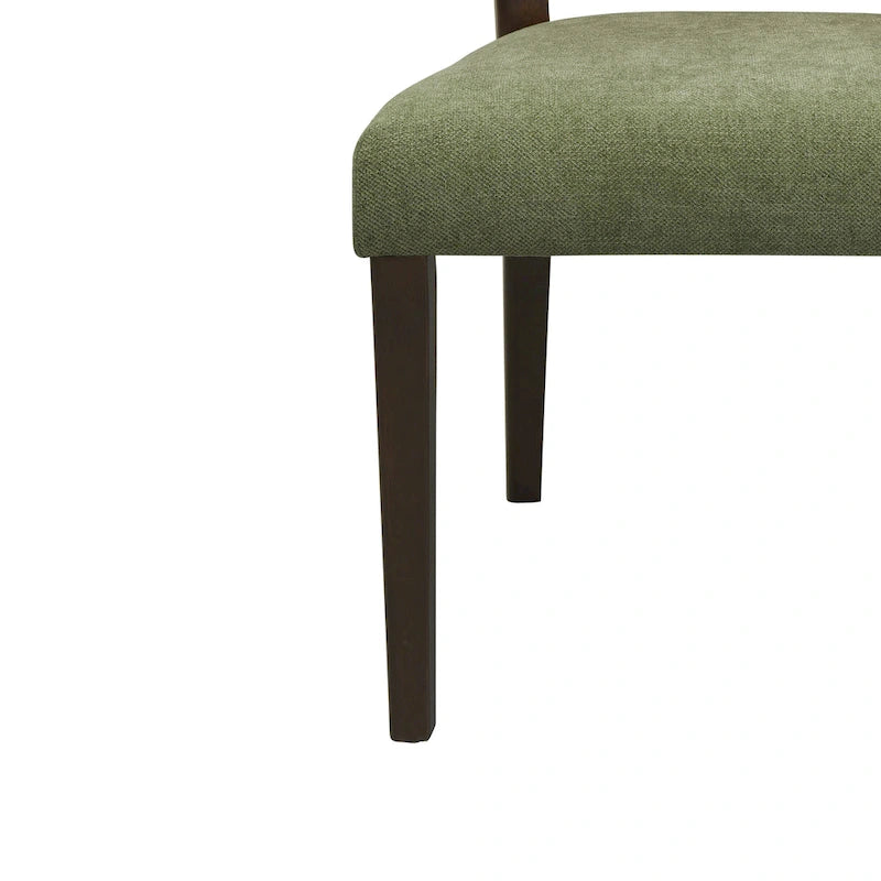 Chaise de salle à manger capitonnée avec dossier en rotin style Mid-Century