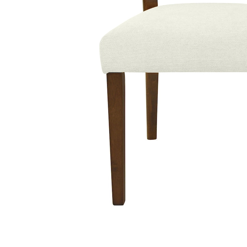 Chaise de salle à manger capitonnée avec dossier en rotin style Mid-Century