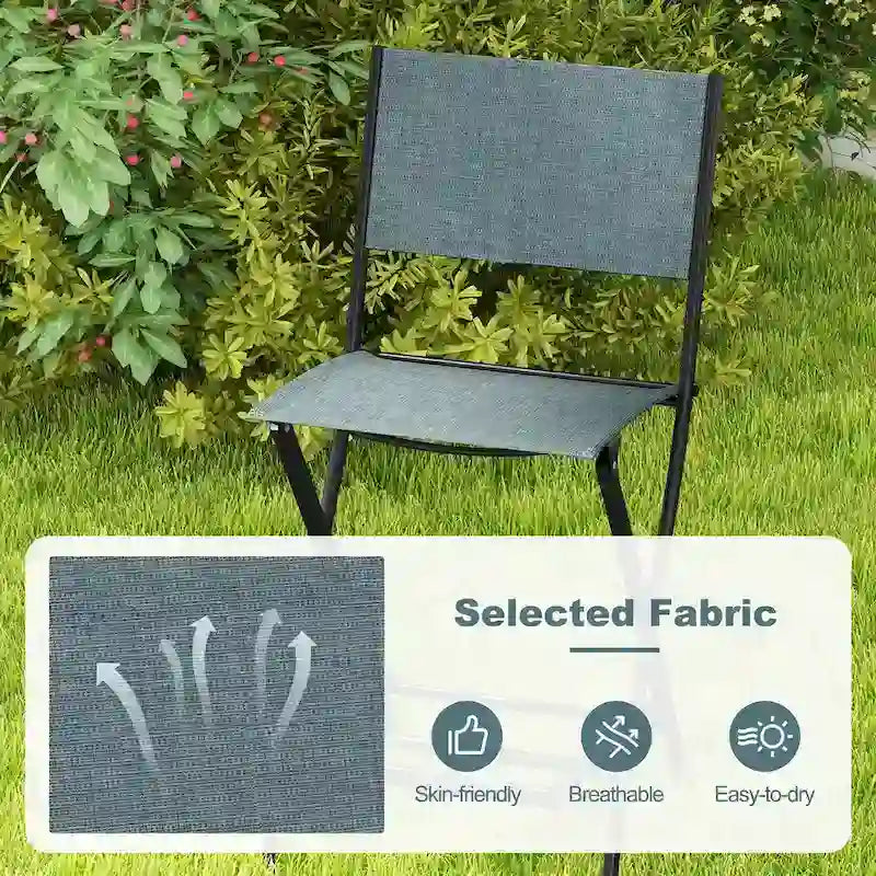 Chaise de bar pliante de patio avec dossier