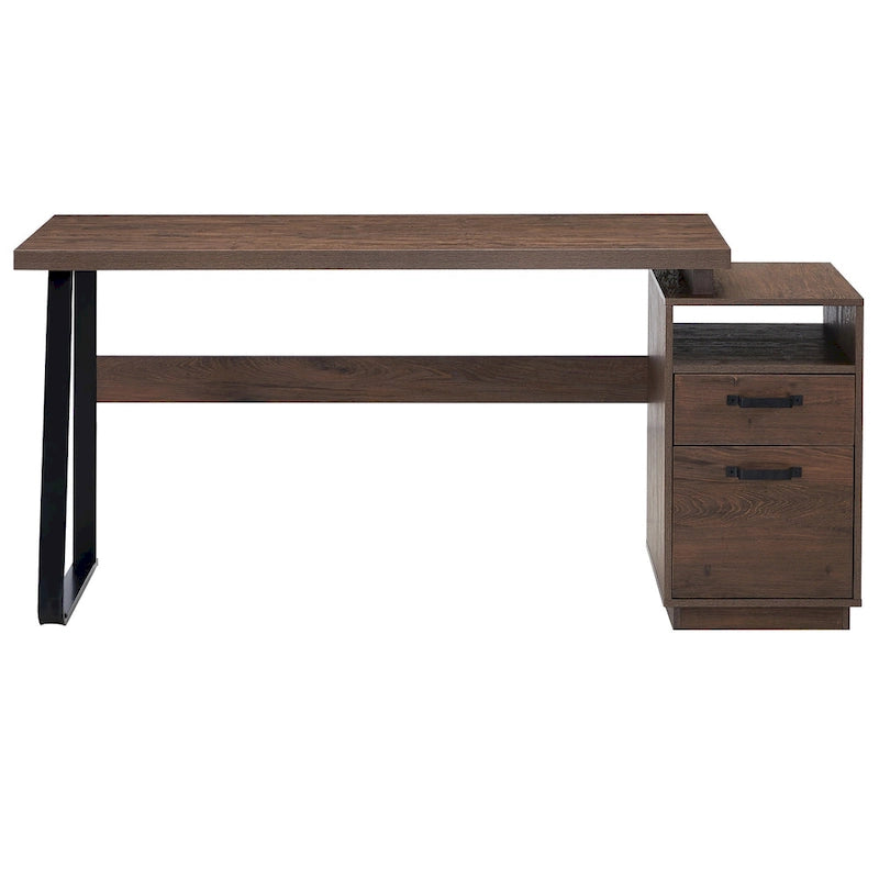Bureau d'ordinateur avec tiroirs
