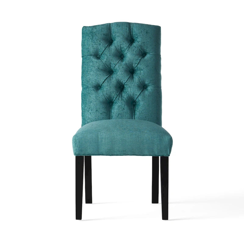 Chaise de salle à manger en tissu rembourrée