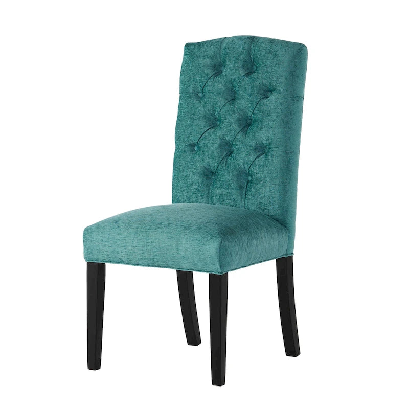 Chaise de salle à manger en tissu rembourrée