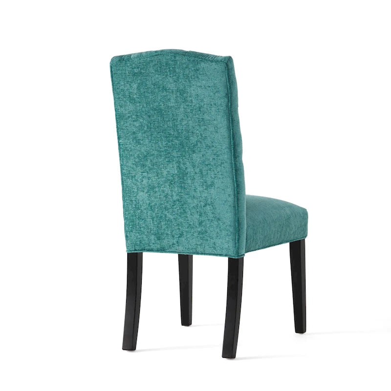 Chaise de salle à manger en tissu rembourrée