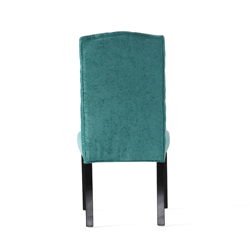 Chaise de salle à manger en tissu rembourrée