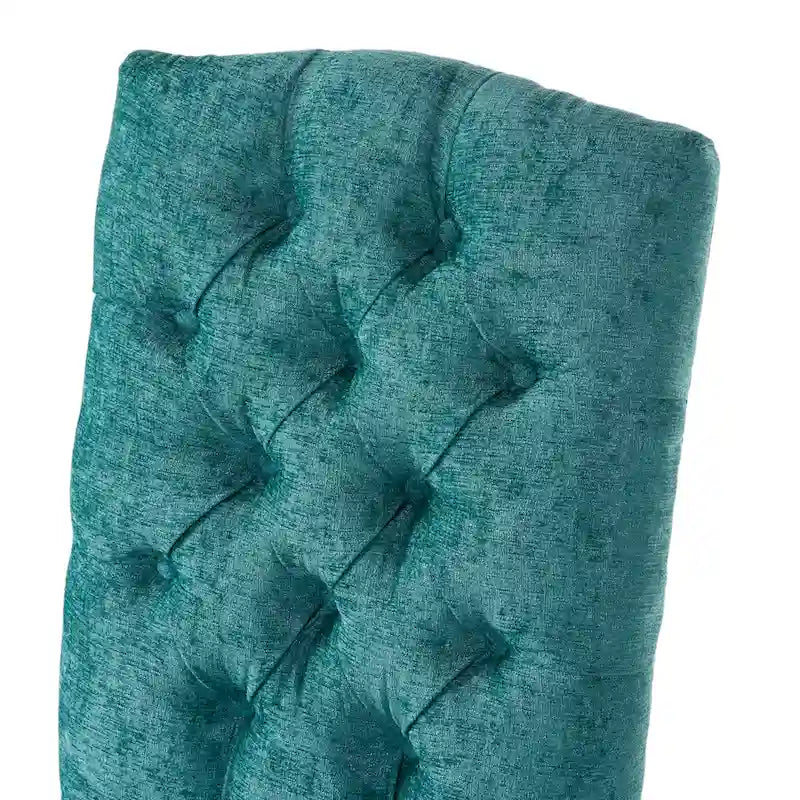 Chaise de salle à manger en tissu rembourrée