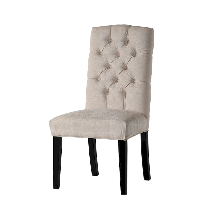 Chaise de salle à manger en tissu rembourrée