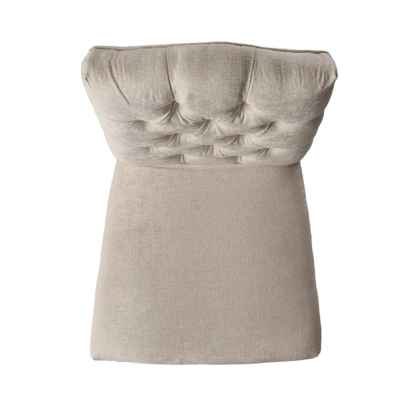 Chaise de salle à manger en tissu rembourrée