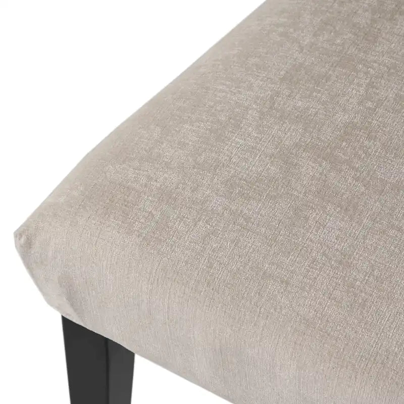 Chaise de salle à manger en tissu rembourrée