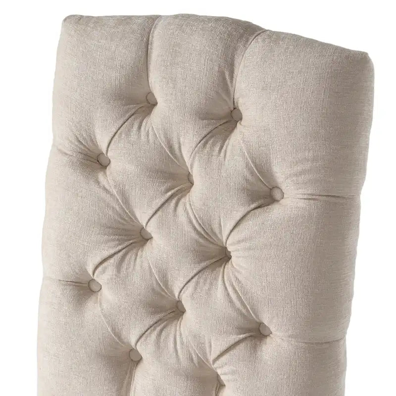Chaise de salle à manger en tissu rembourrée