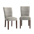 Chaise de salle à manger Parsons en tissu imprimé