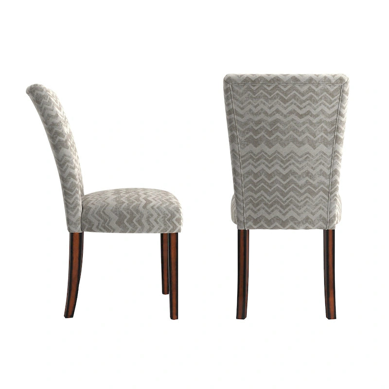 Chaise de salle à manger Parsons en tissu imprimé