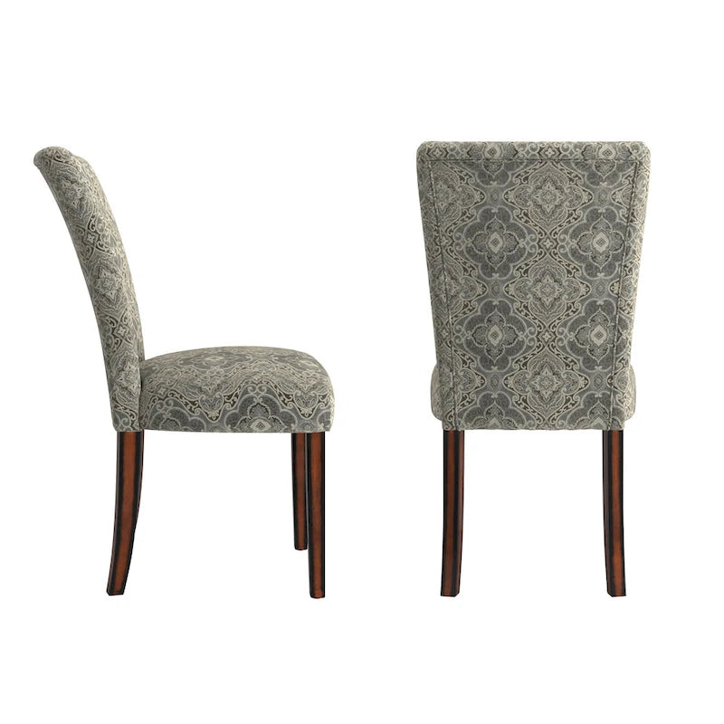 Chaise de salle à manger Parsons en tissu imprimé
