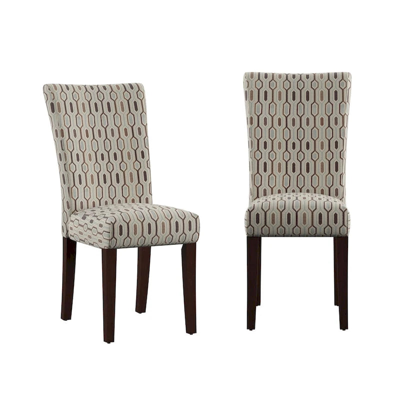Chaise de salle à manger Parsons en tissu imprimé