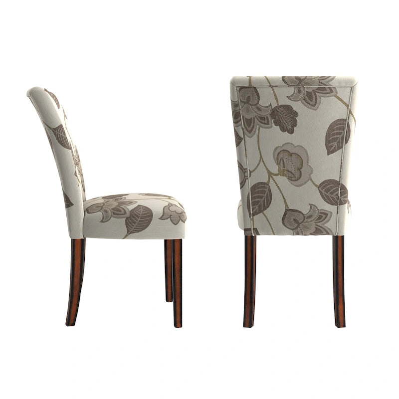 Chaise de salle à manger Parsons en tissu imprimé