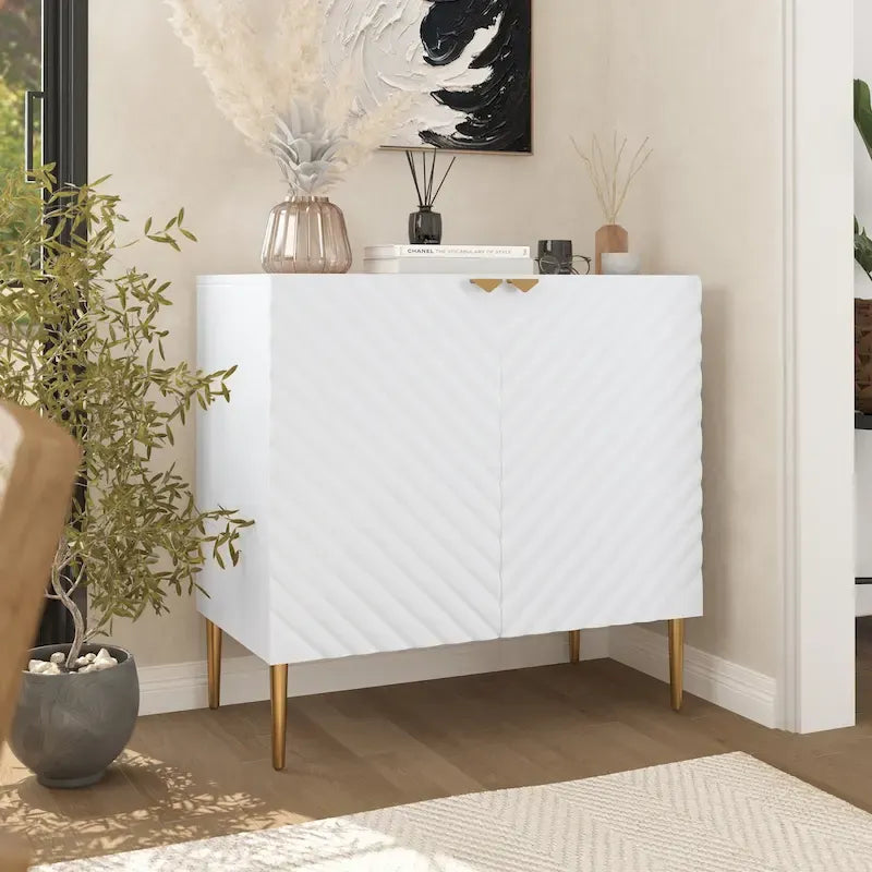 Buffet de rangement 2 portes avec étagère réglable