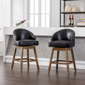 Tabouret de bar pivotant à 360 degrés à hauteur de comptoir avec repose-pieds