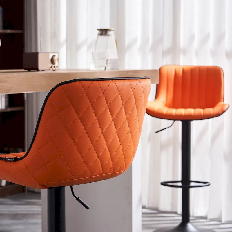 Tabouret de bar réglable avec dossier pour îlot de cuisine