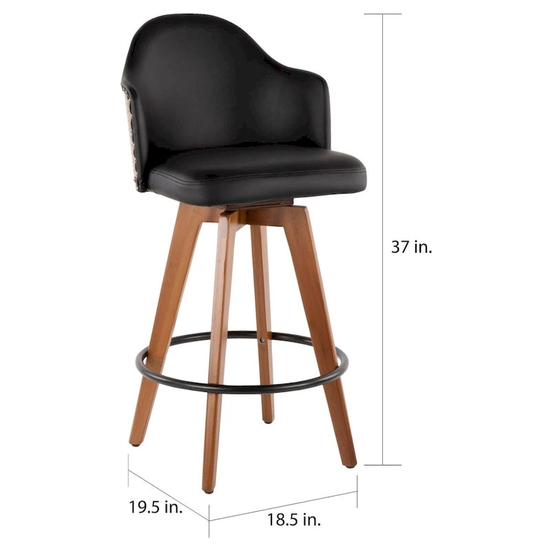 Tabouret de comptoir Mid-Century Modern