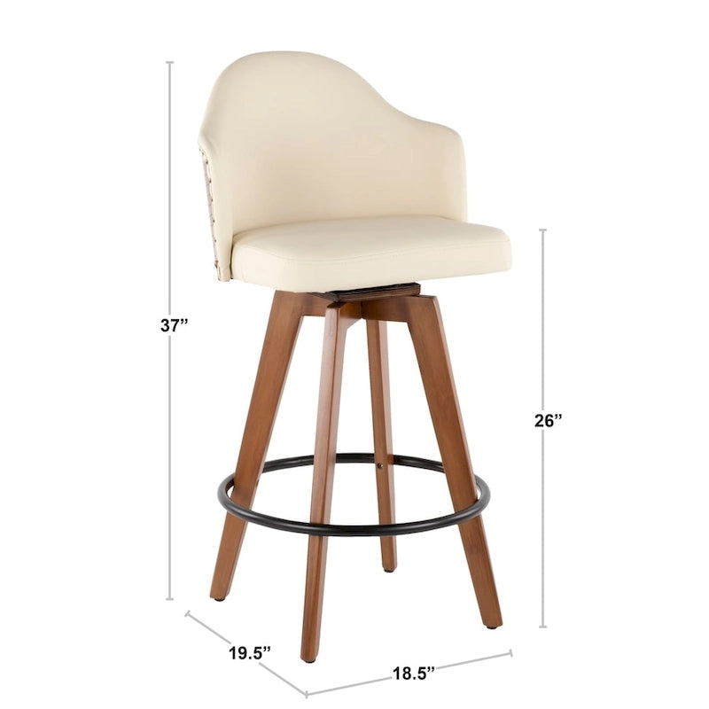 Tabouret de comptoir Mid-Century Modern