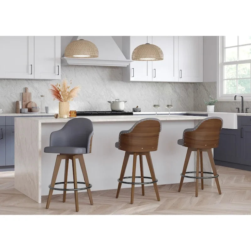 Tabouret de comptoir Mid-Century Modern