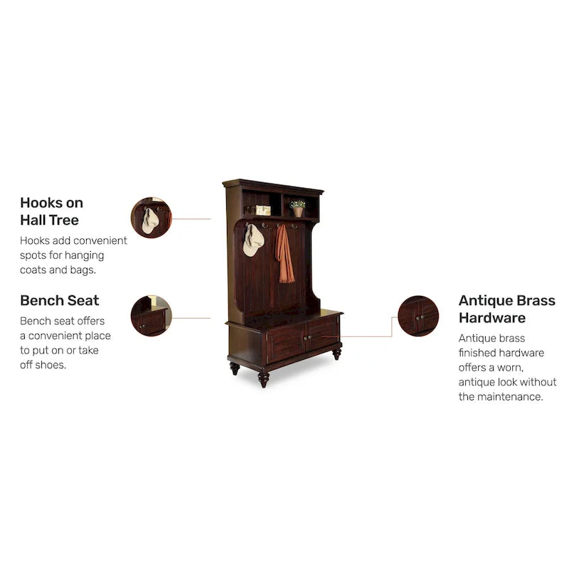 Console de couloir espresso foncé