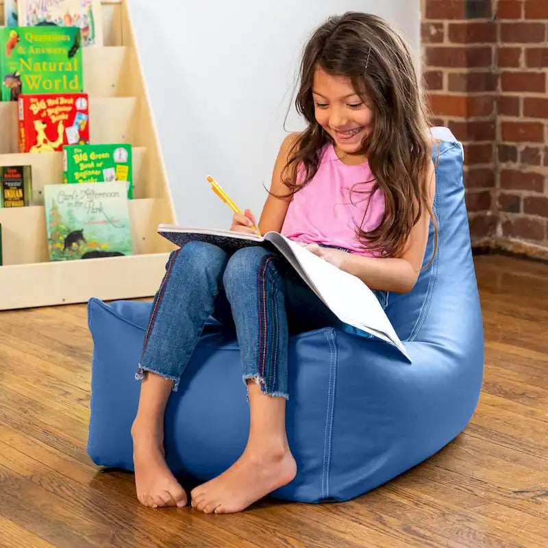 Fauteuil poire pour enfants, vinyle de qualité supérieure