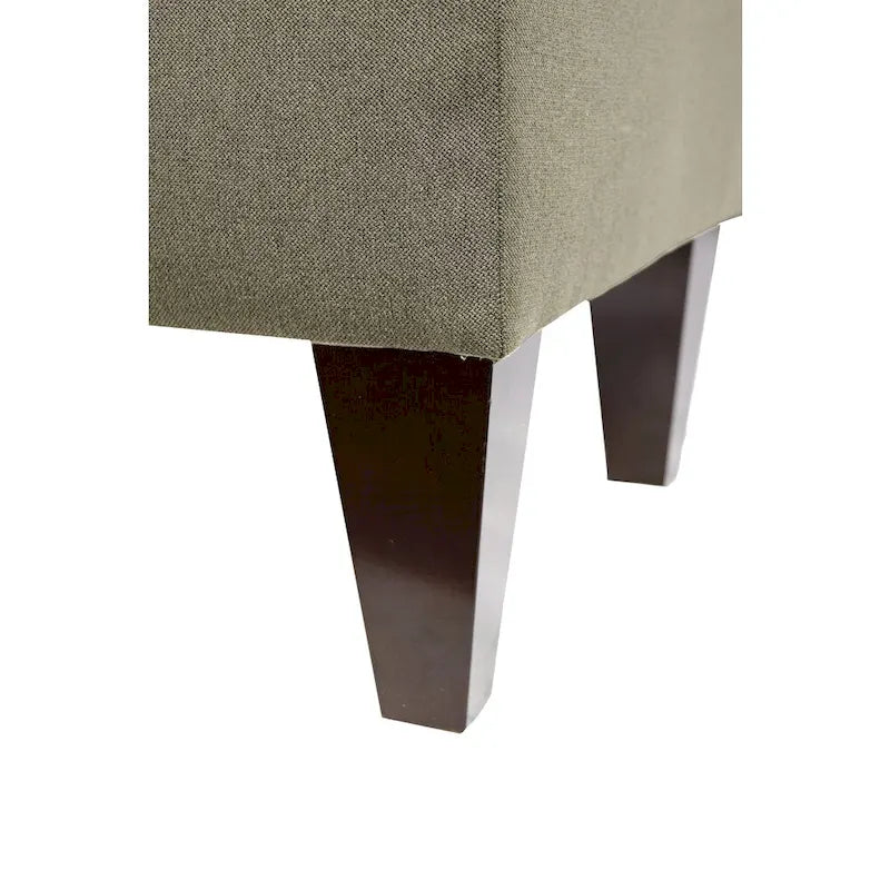 Banc de rangement ottoman en tissu rembourré