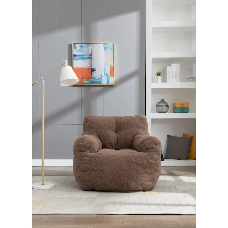 Fauteuil poire en mousse touffetée douce
