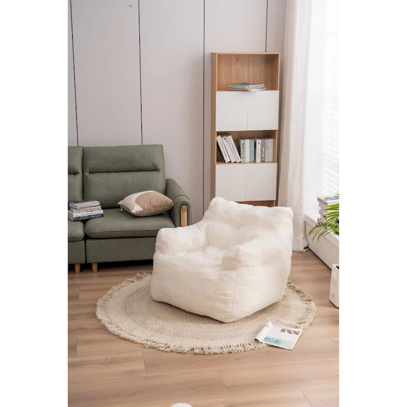 Fauteuil poire en mousse touffetée douce