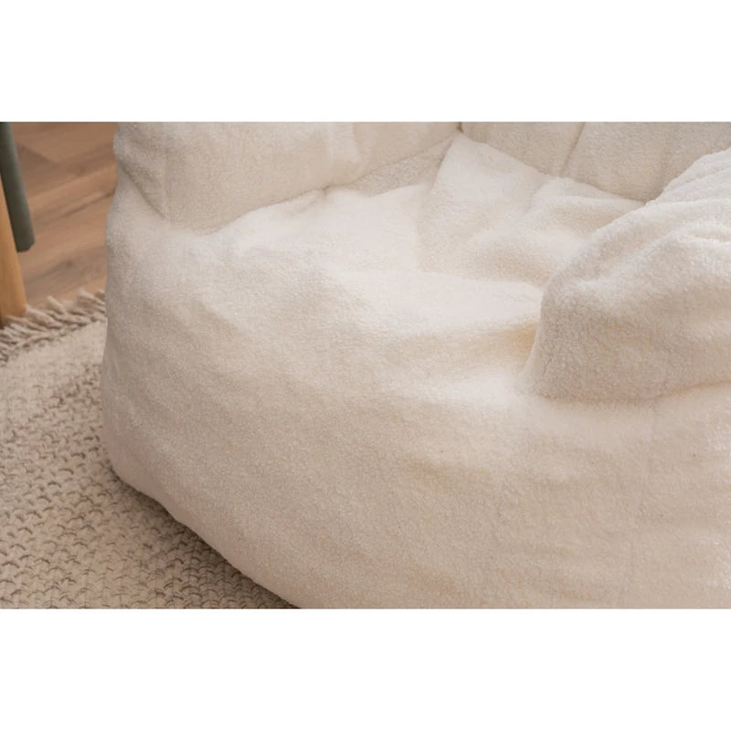 Fauteuil poire en mousse touffetée douce