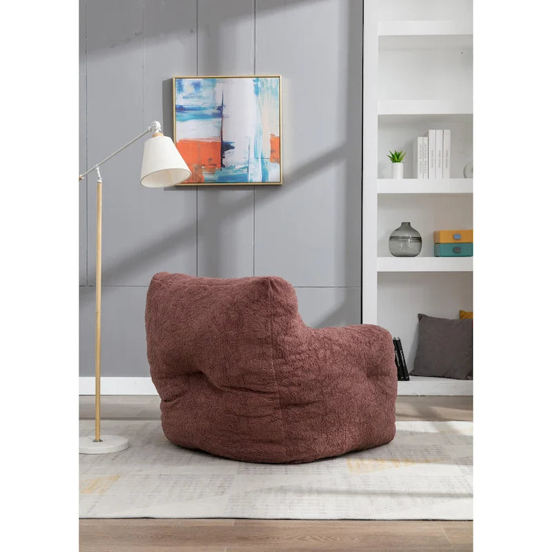 Fauteuil poire en mousse touffetée douce