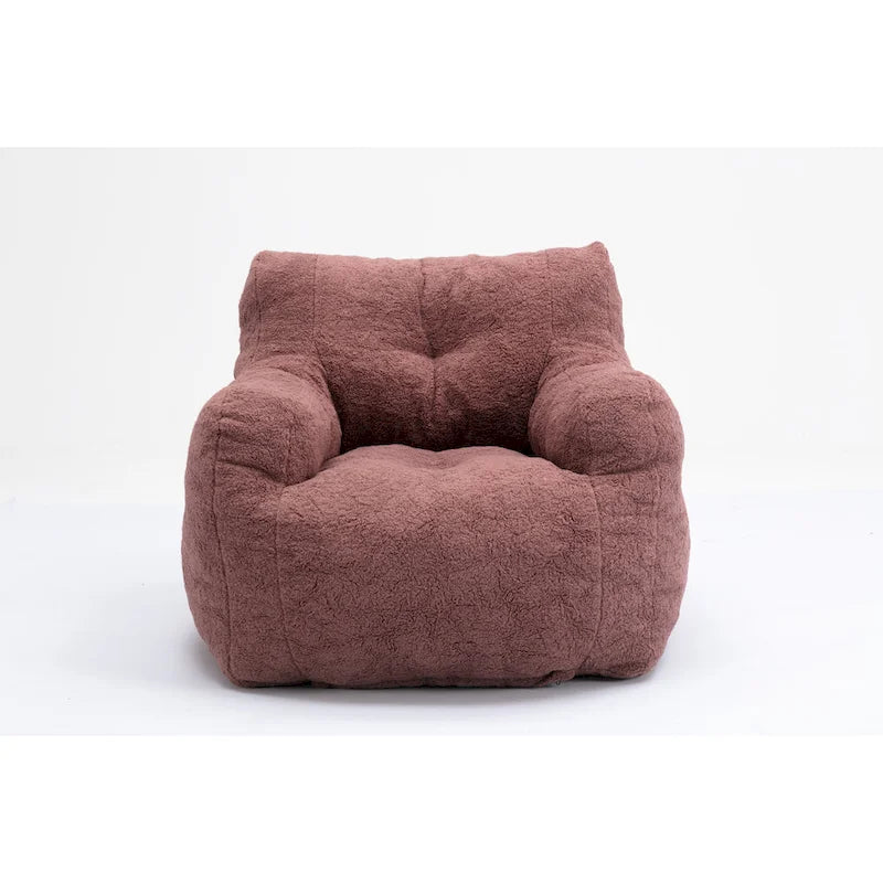 Fauteuil poire en mousse touffetée douce