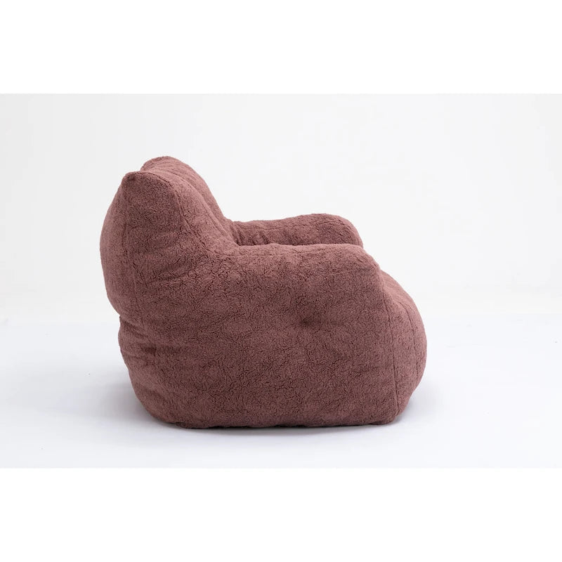 Fauteuil poire en mousse touffetée douce