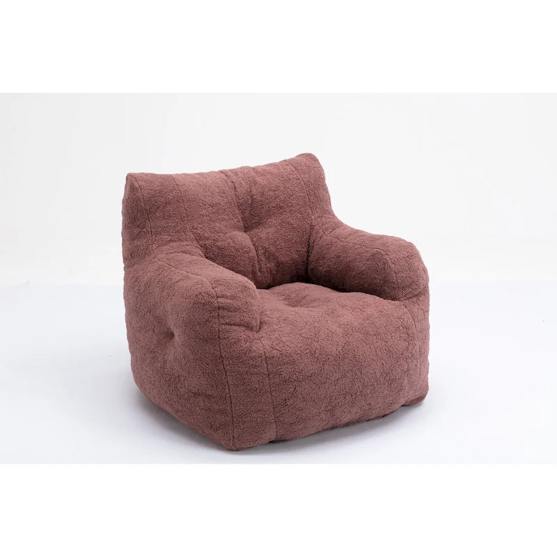 Fauteuil poire en mousse touffetée douce