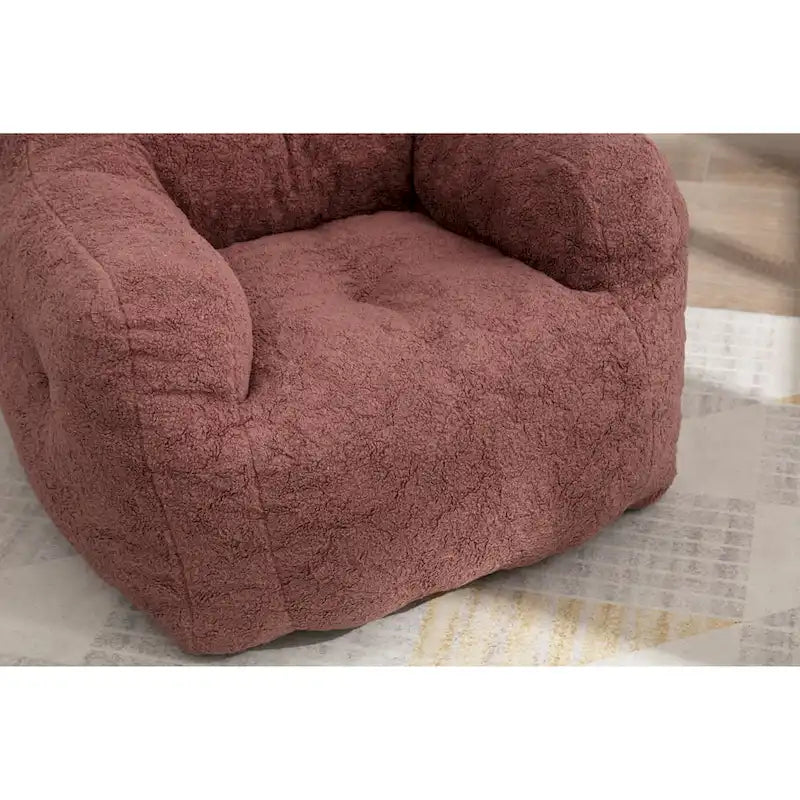 Fauteuil poire en mousse touffetée douce