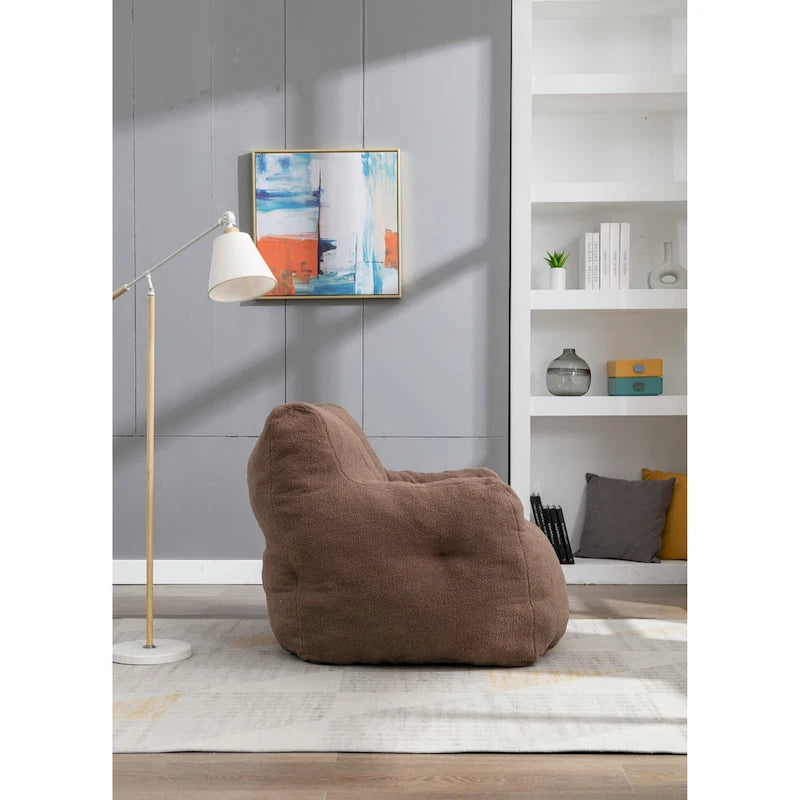 Fauteuil poire en mousse touffetée douce