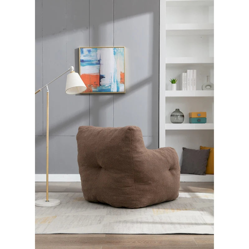Fauteuil poire en mousse touffetée douce