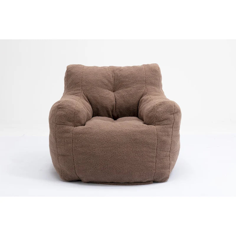 Fauteuil poire en mousse touffetée douce
