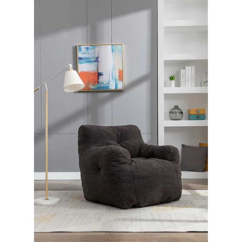Fauteuil poire en mousse touffetée douce