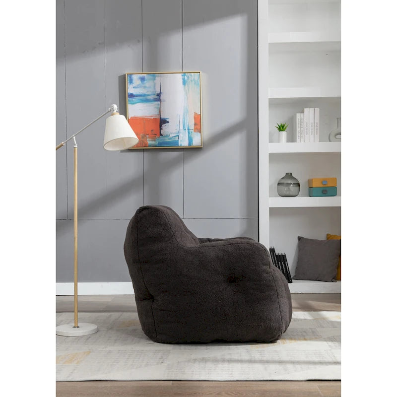 Fauteuil poire en mousse touffetée douce