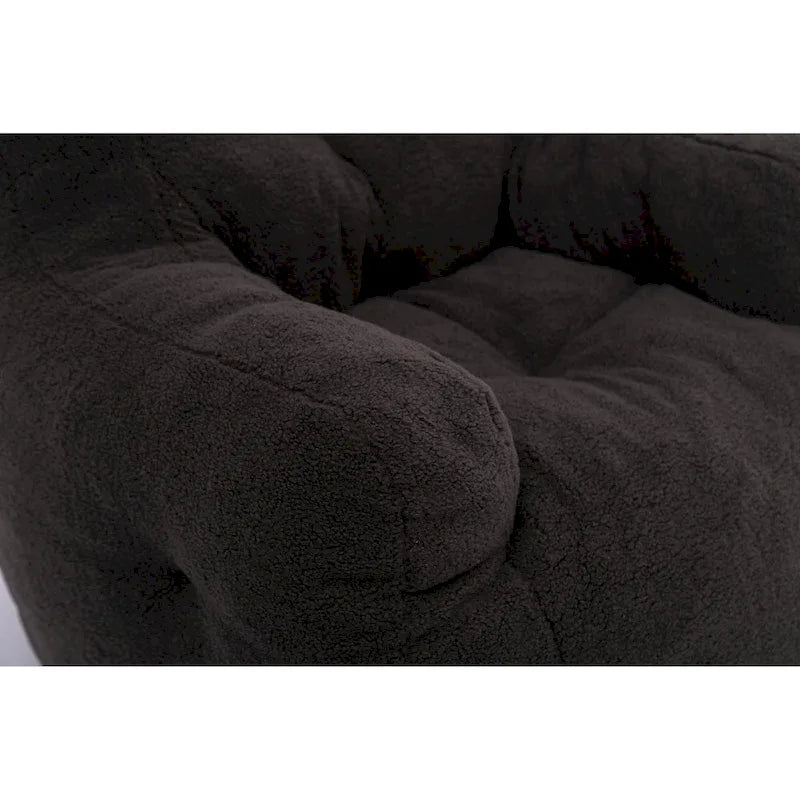 Fauteuil poire en mousse touffetée douce