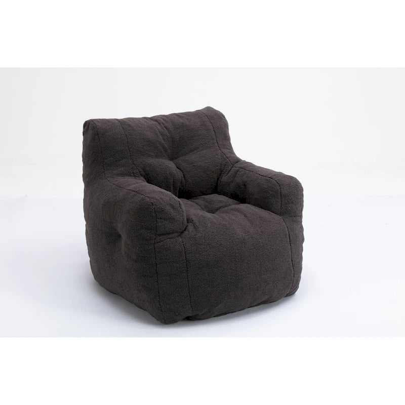 Fauteuil poire en mousse touffetée douce