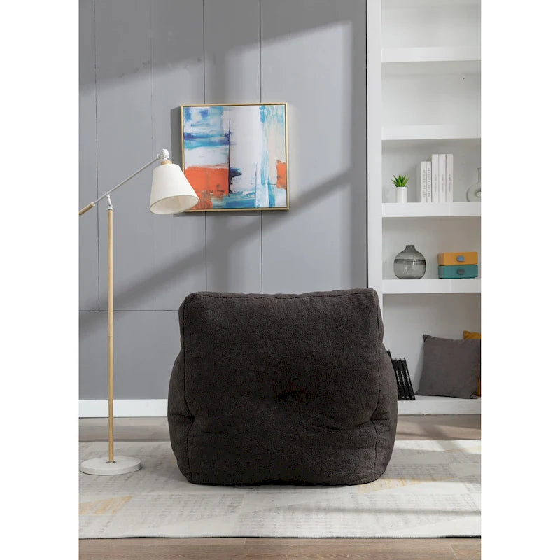 Fauteuil poire en mousse touffetée douce