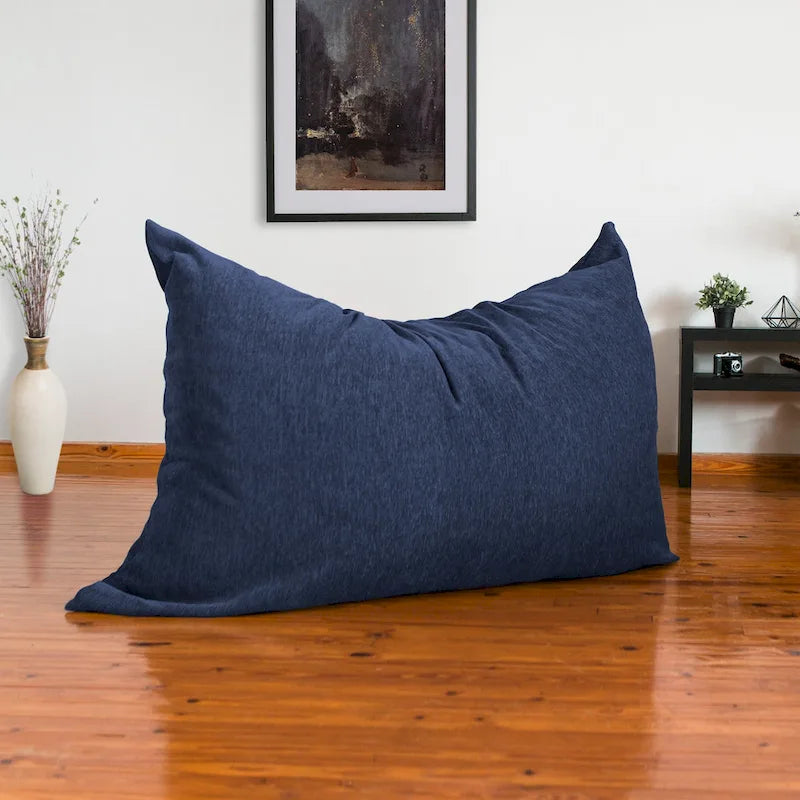 Pouf chenille géant